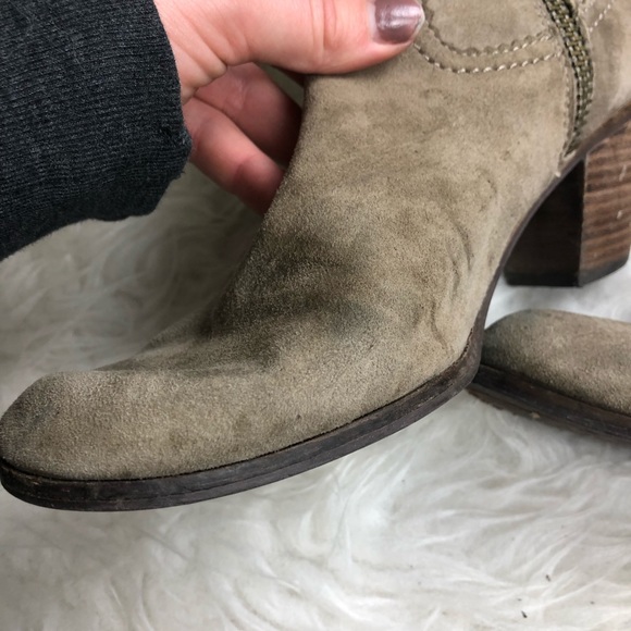 Sam Edelman Louie suede fringe boots 9.5 - Picture 3 of 8